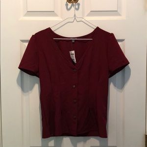 Charlotte Russe Red Blouse